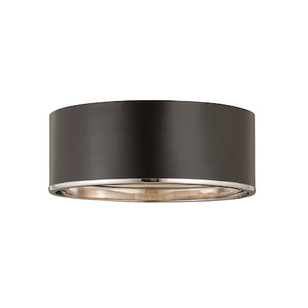 Z-Lite Arlo 4 Light Flush Mount, Matte Black 2303F4-MB-CH